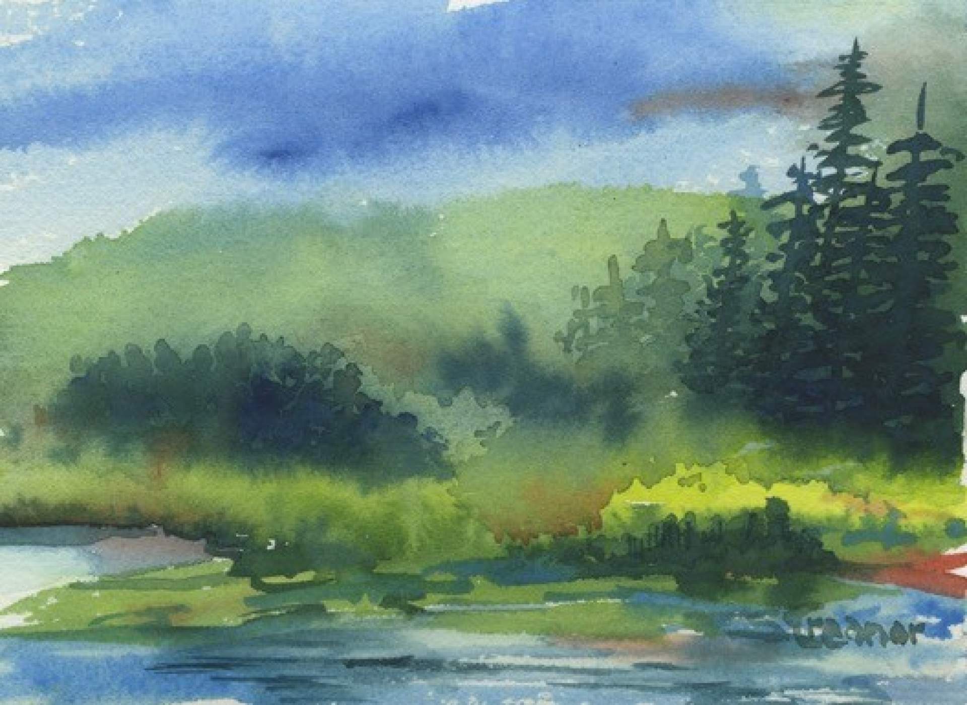 Small Format Watercolor Landscapes